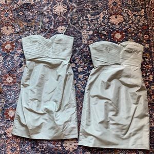 Sage green j crew cocktail dress